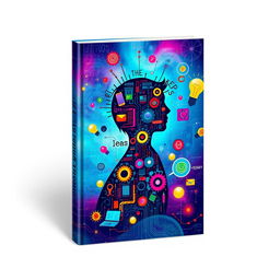 An imaginative book cover that represents out-of-the-box thinking in the digital age