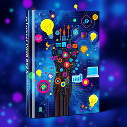 An imaginative book cover that represents out-of-the-box thinking in the digital age