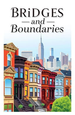 A book cover for a novel titled 'Bridges and Boundaries'