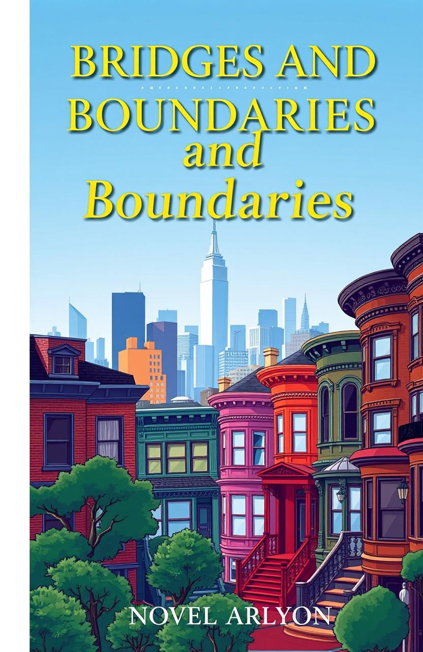 A book cover for a novel titled 'Bridges and Boundaries'