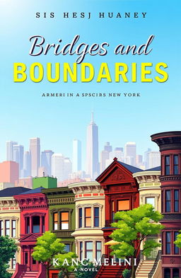 A book cover for a novel titled 'Bridges and Boundaries'