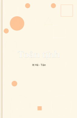 A minimalist design featuring a background of various 2D shapes such as circles, squares, triangles, and rectangles in a harmonious arrangement