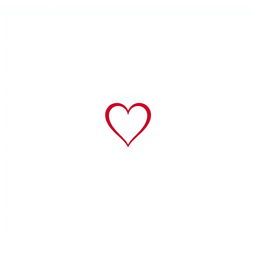 A minimalist logo design for a dating website featuring a heart symbol