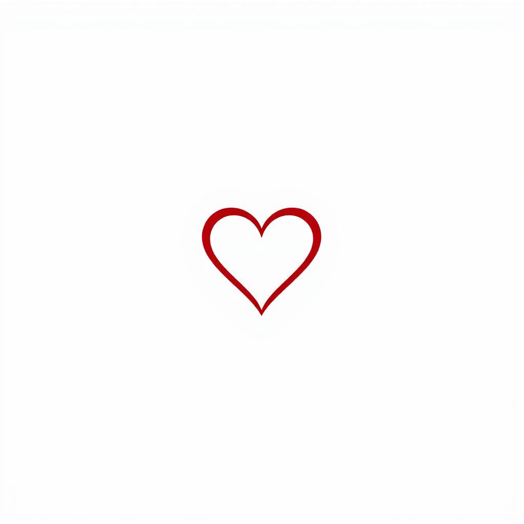 A minimalist logo design for a dating website featuring a heart symbol