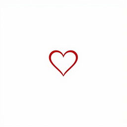 A minimalist logo design for a dating website featuring a heart symbol