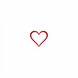 A minimalist logo design for a dating website featuring a heart symbol