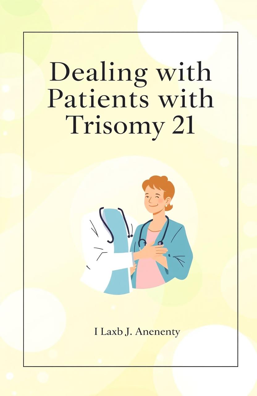 A book cover design titled 'Dealing with Patients with Trisomy 21'