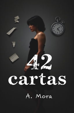 A striking book cover design for '42 Cartas' by A