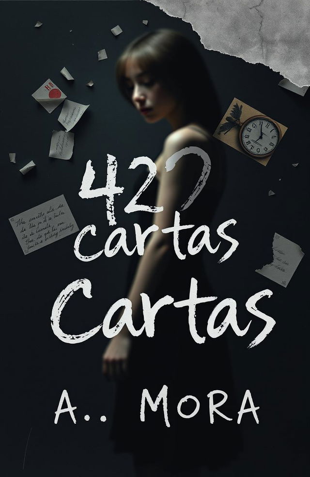 A striking book cover design for '42 Cartas' by A