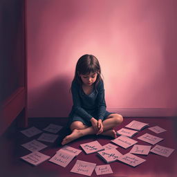 An evocative book cover design that beautifully yet sorrowfully illustrates the story of a teenager planning to end her life