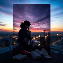 An emotionally gripping book cover design that tells the poignant story of a teenager contemplating ending her life