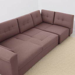 An L-shaped sofa in the user's specified colours