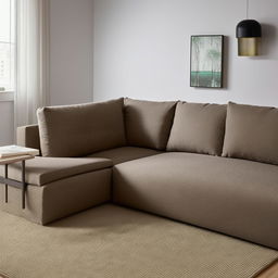 An L-shaped sofa in the user's specified colours