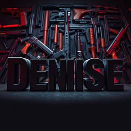 The name 'Denise' displayed in bold, stylized letters, prominently placed in the foreground