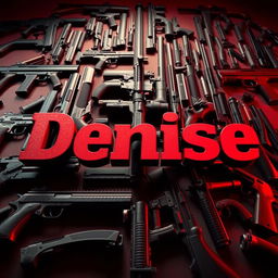 The name 'Denise' displayed in bold, stylized letters, prominently placed in the foreground