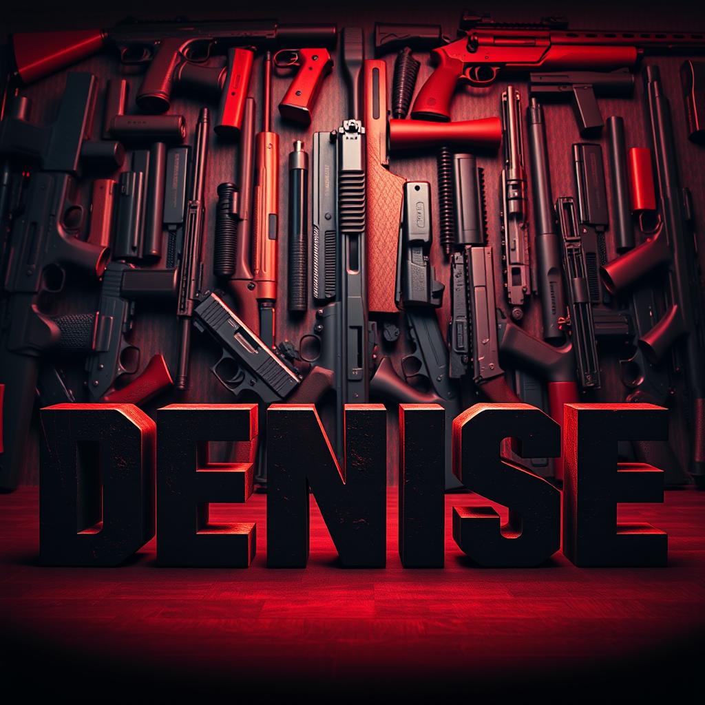 The name 'Denise' displayed in bold, stylized letters, prominently placed in the foreground