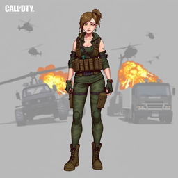 A female character inspired by the Call of Duty video game series, named 'Denise'