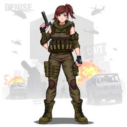 A female character inspired by the Call of Duty video game series, named 'Denise'
