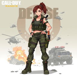 A female character inspired by the Call of Duty video game series, named 'Denise'