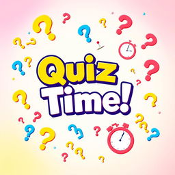 A vibrant and engaging quiz thumbnail that visually represents the concept of a quiz