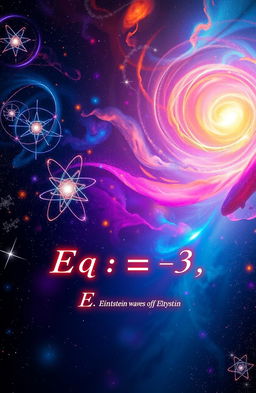 An artistic representation of the intricate beauty of physics, showcasing vibrant galaxies swirling in a cosmic dance, with intricate atomic structures glowing in various colors