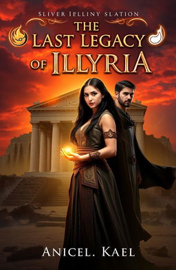 An epic book cover for 'The Last Legacy of Illyria'