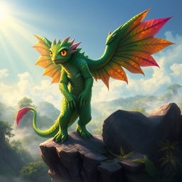 A vibrant digital painting of a fantastical monster called 'Sisal the Monster', showcasing its intricate features