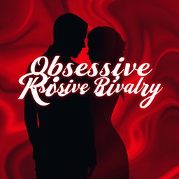 A visually striking image featuring a dramatic red and black background that blends and swirls together