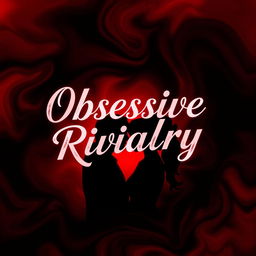 A visually striking image featuring a dramatic red and black background that blends and swirls together