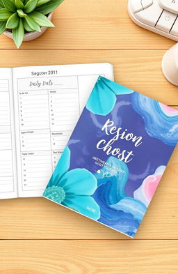 Design a beautiful and functional daily planner book, featuring 30 pages