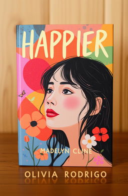 A book cover featuring Madelyn Cline on the front, styled in a way that captures the essence of Olivia Rodrigo's aesthetic