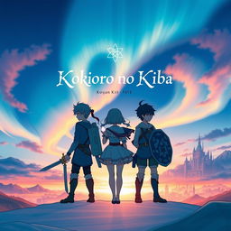 A captivating book cover for a story titled 'Kokoro no Kiba'