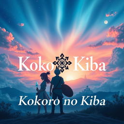 A stunning book cover for a story titled 'Kokoro no Kiba'