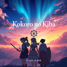 A stunning book cover for a story titled 'Kokoro no Kiba'