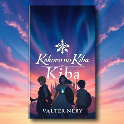 An eye-catching book cover for the story titled 'Kokoro no Kiba', authored by Valter Nery