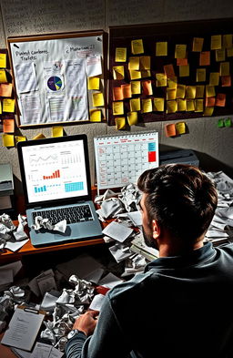 A powerful visual representation of the phrase 'Plans are not for success'