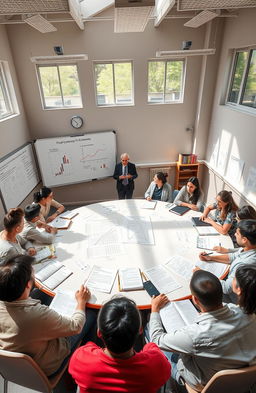 A classroom setting depicting a final seminar on Economics for A/L 2024
