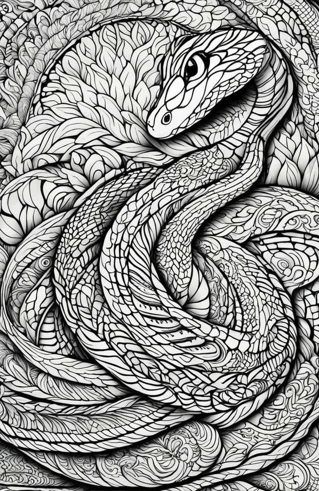 This is a high-quality, intricate digital art coloring page, created in the style of Tim Jeffs