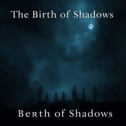 The Birth of Shadows: an atmospheric scene with a dark and serious tone that embodies a complex conflict of both psychological and social nature