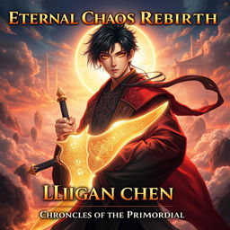 A young man named Jian Chen stands confidently at the center, embodying power and tranquility