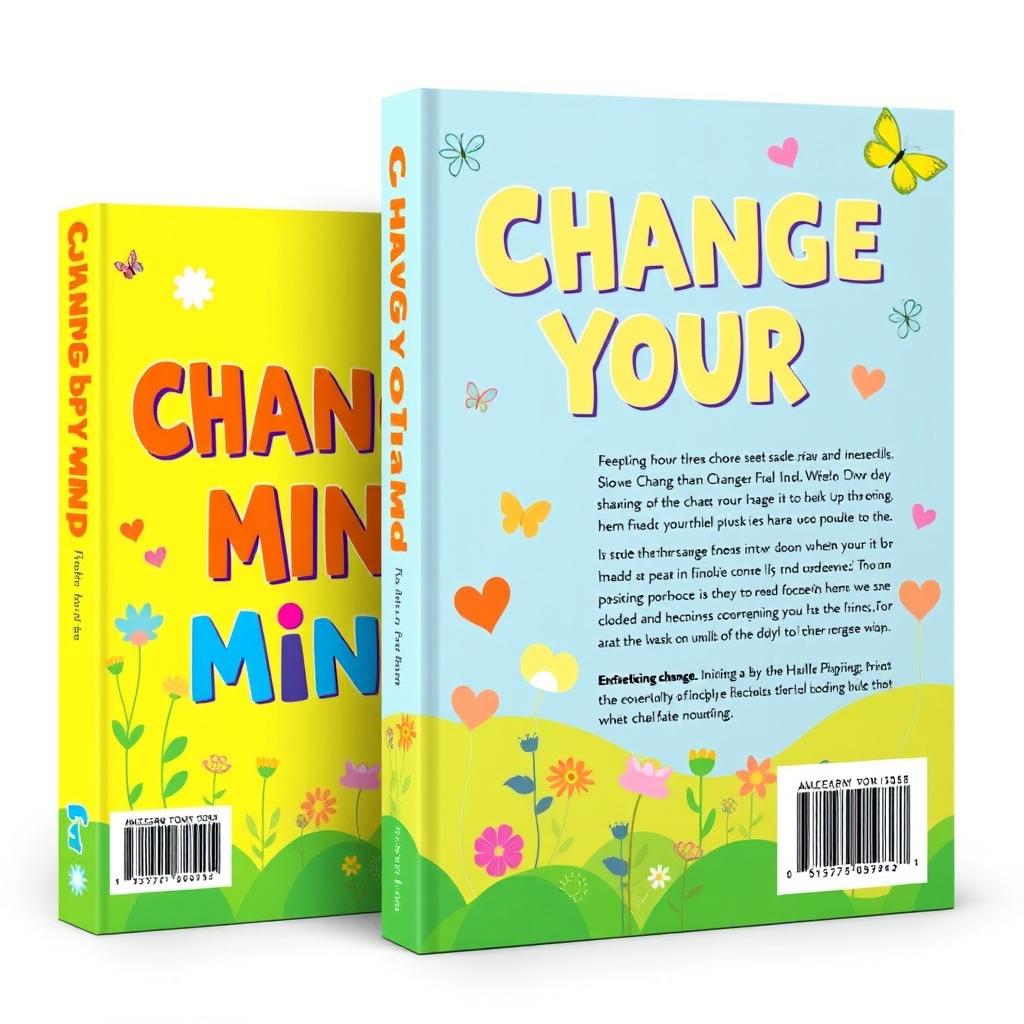 A vibrant and cheerful book cover design for 'Change Your Mind'