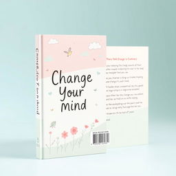 An innocent and charming book cover design for 'Change Your Mind'