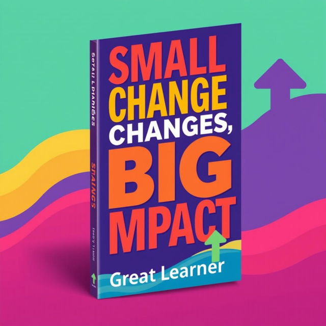 A vibrant book cover design for 'Small Changes, Big Impact' by Great Learner