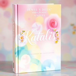 A cheerful and elegant book cover for a novel titled 'Katalis'