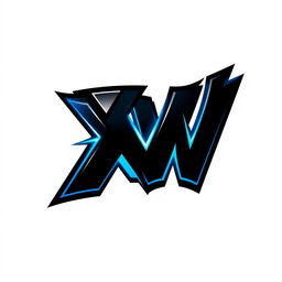 An epic logo design in a Pokémon style featuring the letters 'XW'
