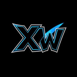 An epic logo design in a Pokémon style featuring the letters 'XW'