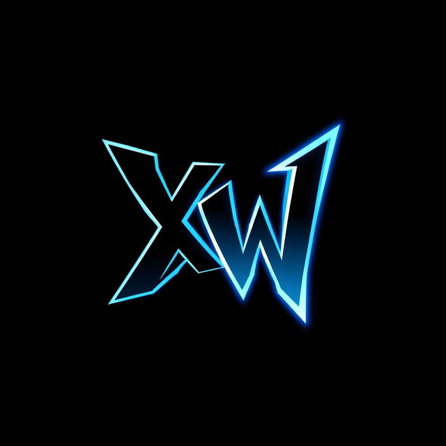 An epic logo design in a Pokémon style featuring the letters 'XW'