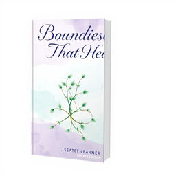 A beautifully crafted book cover design for 'Boundaries That Heal' by Great Learner