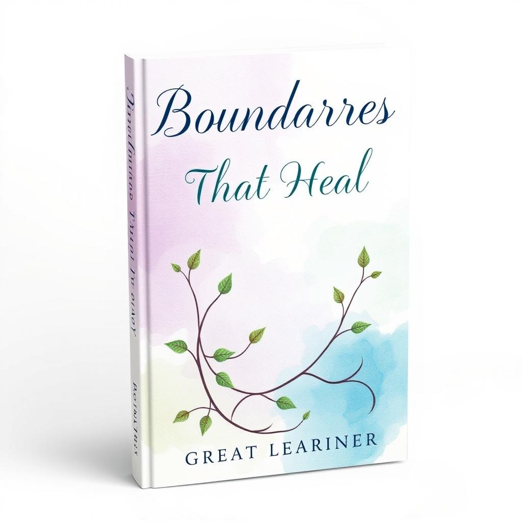 A beautifully crafted book cover design for 'Boundaries That Heal' by Great Learner