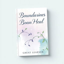 A beautifully crafted book cover design for 'Boundaries That Heal' by Great Learner